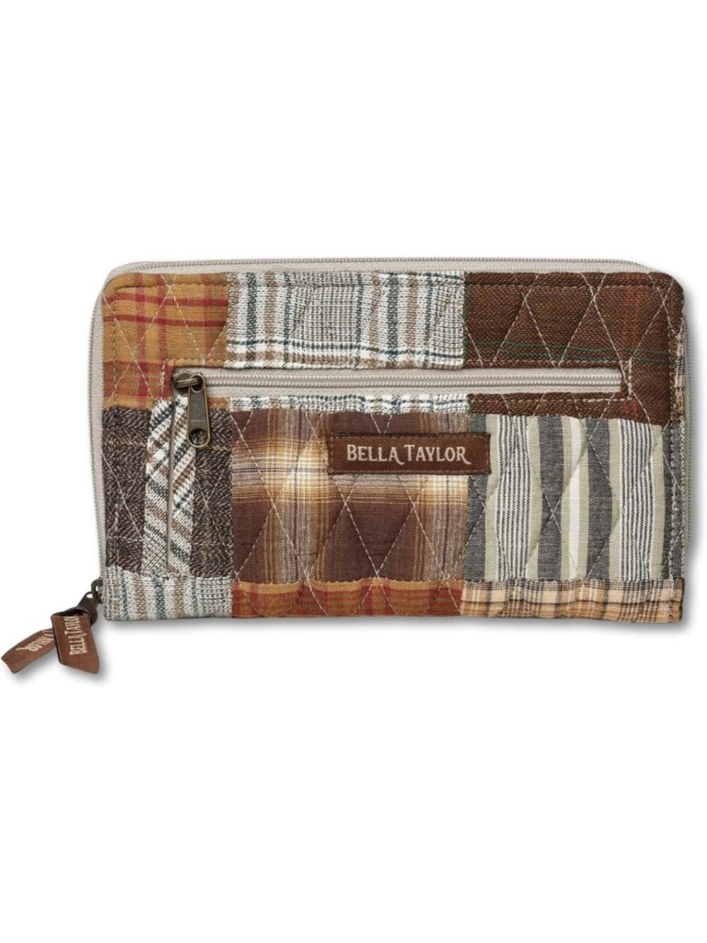 Stylish Women's RFID Zip Around Wallet | Multi Card Holder with Wristlet Strap